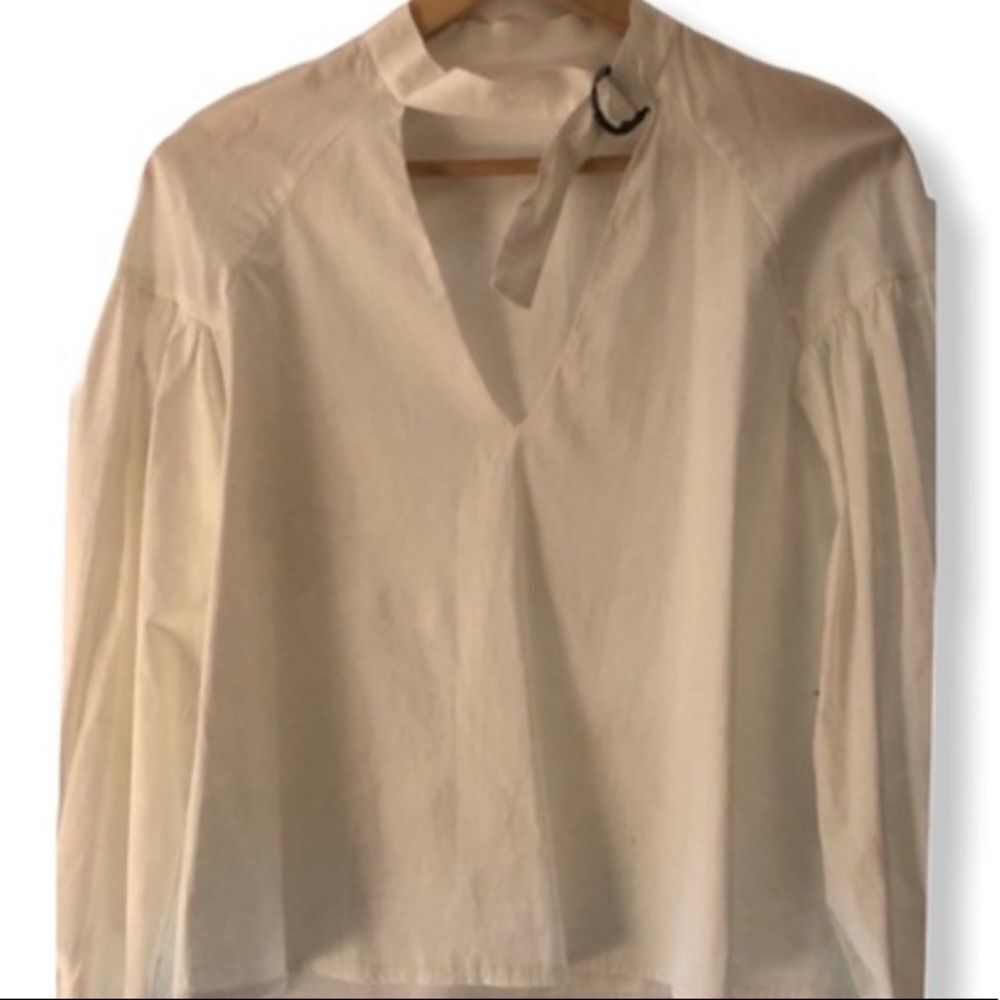 Zara Trafaluc‎ Collection White Cotton Blouse